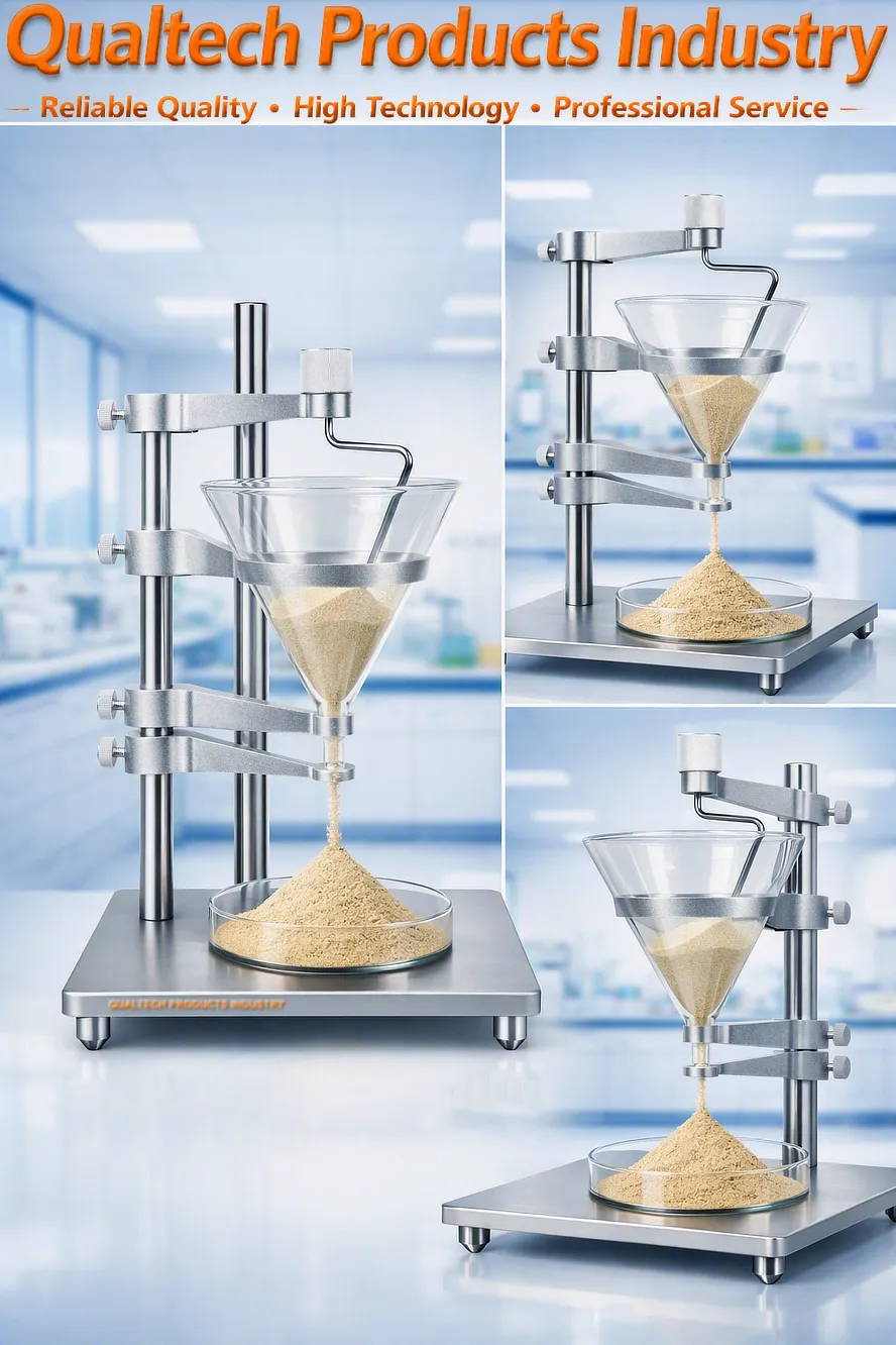 Glass Funnel Powder Flow Tester Glass Funnel Powder Flow Tester